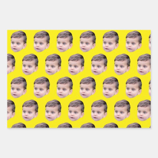 Emballage Cadeau avec Visage Personnalisé | Photo (Devant 3)