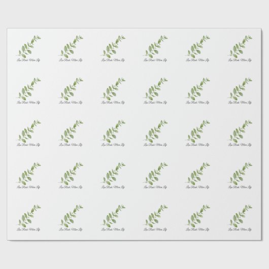 Emballage Cadeau Botanique Less Rush More Life (Plat)