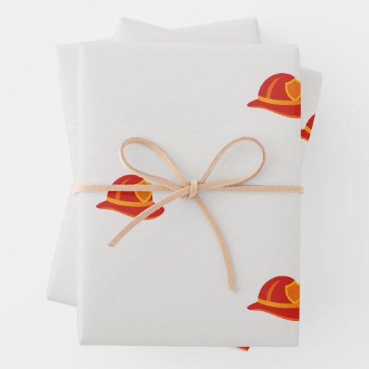 Emballage Cadeau Casque de Pompiers (En situation)