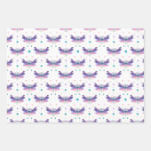 Emballage cadeau Chardons, Libellules et Rayures (Devant 2)