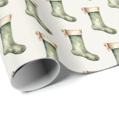 Emballage Cadeau Chaussette de Noël (Coin rond)