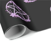 Emballage cadeau Cheeky Witch® Pentacle Floral Ros (Coin rond)