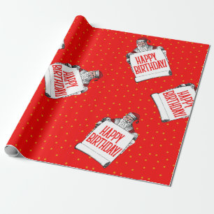 Emballage cadeau d'anniversaire de Noël