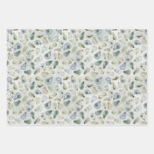 Emballage cadeau de coquilles huîtres aquarelle (Devant 3)