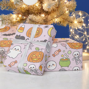 Emballage cadeau de fête effrayant mignon, Hallowe