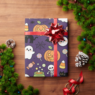 Emballage cadeau de fête effrayant mignon, Hallowe