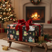 Emballage Cadeau de Fête Enchanté
