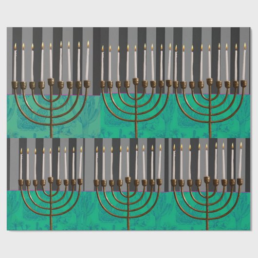 Emballage cadeau de Hanouka (Plat)
