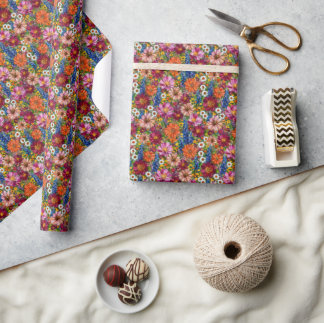Emballage cadeau de jardin printanier de fleurs sa