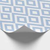 Emballage cadeau de Meander bleu clair et blanc (Coin)