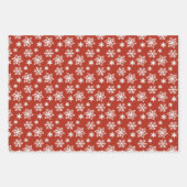 Emballage cadeau de menthe et neige rouge et blanc (Devant 2)