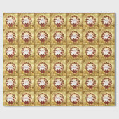 Emballage cadeau de Noël/Couronnes (Plat)