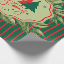 Emballage Cadeau de Noël Personnalisé Avec Nom Per