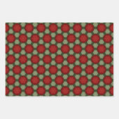 emballage cadeau de vacances vert et rouge (Devant)