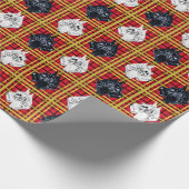 Emballage cadeau écossais Terrier, noir et blanc (Coin)
