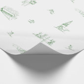 Emballage cadeau en rotin - vert (Coin)