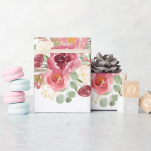 Emballage cadeau Fleur Bourgogne, emballage cadeau