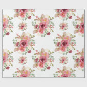 Emballage cadeau Fleur Bourgogne, emballage cadeau (Plat)