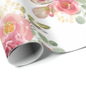 Emballage cadeau Fleur Bourgogne, emballage cadeau (Coin rond)