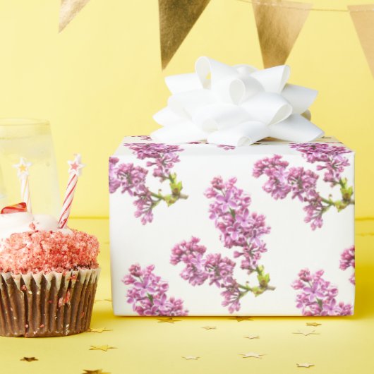 Emballage Cadeau - Fleurs de Lilas (Fête d'anniversaire)