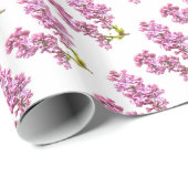 Emballage Cadeau - Fleurs de Lilas (Coin rond)