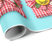 Emballage cadeau Gingham Be Happy (Coin rond)