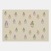 Emballage cadeau Gnome Aquarelle | 3 feuilles | 3 (Devant 3)