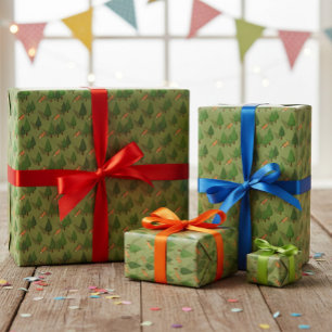 Emballage cadeau joli animal de la forêt