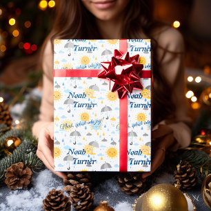 Emballage cadeau Kawaii Sun & Rain pour enfants