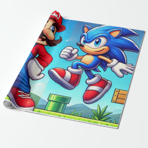 emballage cadeau mario et sonic