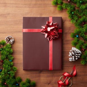 Emballage Cadeau Marron Brûlé Élégant pour Occasio
