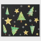 Emballage cadeau noir unique (Plat)