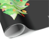 Emballage cadeau noir unique (Coin rond)