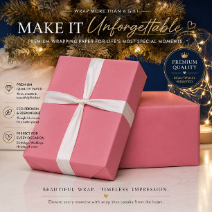 Emballage Cadeau Rose Pâle Luxe Mat Élégance S