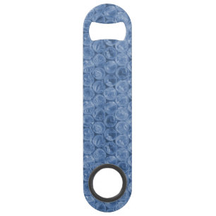 Emballage de bulle bleue