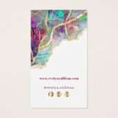 Emballage de conception opale Fuchsia aquamarine (Dos)