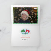 Emballage de la carte de Noël de renne (Intérieur)