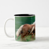 Emballage de la tasse de café de chevaux de (Gauche)