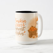 Emballage de mug à café Cute Ghost pour maison de (Devant droit)
