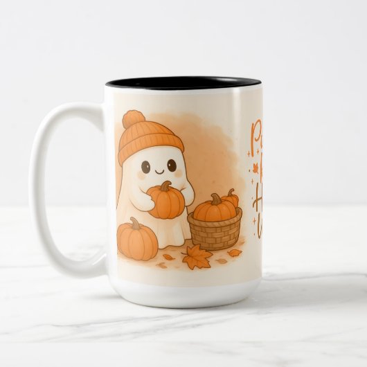 Emballage de mug à café Cute Ghost pour maison de (Gauche)