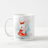 Emballage de mug de Noël avec un lapin mignon (Gauche)