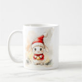 Emballage de mug de Noël avec un lapin mignon (Gauche)