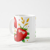 Emballage de mug fraise 3D, conception d'emballage (Devant gauche)