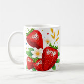 Emballage de mug fraise 3D, conception d'emballage (Gauche)