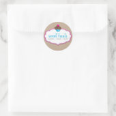 EMBALLAGE DE PRODUIT ÉTIQUETTE logo cupcake mignon (Sac)