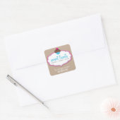EMBALLAGE DE PRODUIT ÉTIQUETTE logo cupcake mignon (Enveloppe)