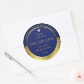 Emballage de produits extravagants Étiquettes bleu (Enveloppe)