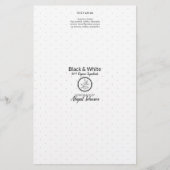 Emballage de savon noir et blanc | Papier lin (Devant)