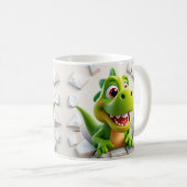 Emballage de tasse en dinosaure 3d mignon, enrobag (Devant droit)