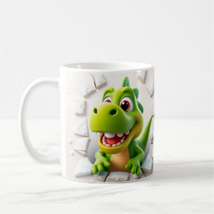 Emballage de tasse en dinosaure 3d mignon, enrobag